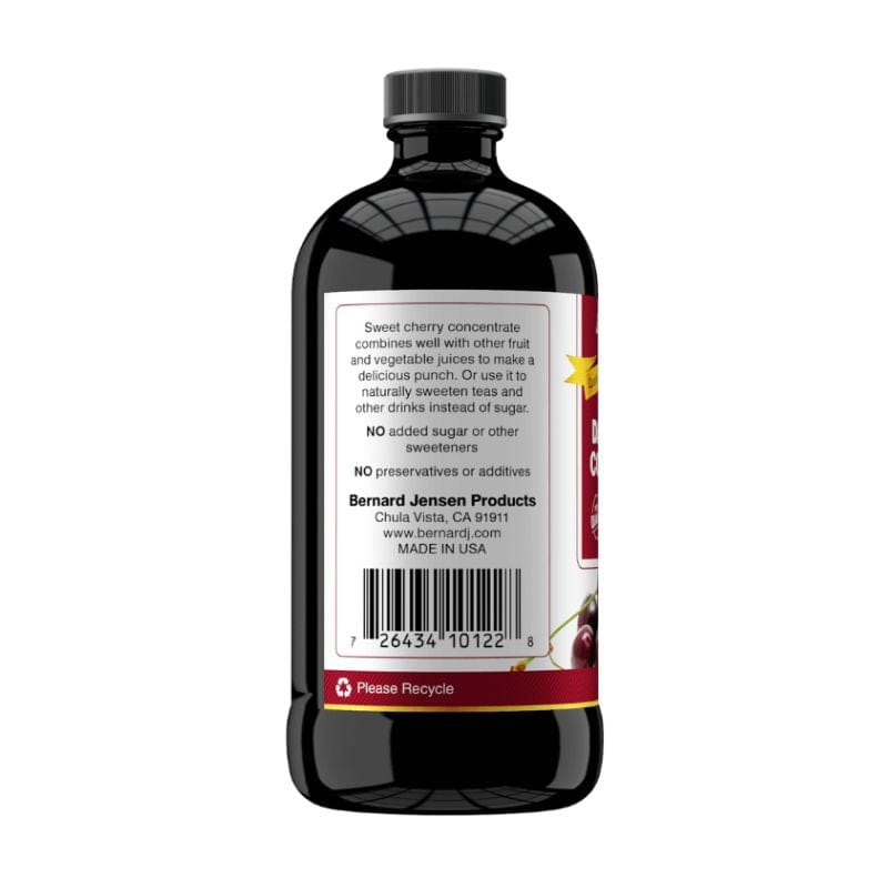 Bernard Jensen Products Dark Cherry Concentrate 16 oz. No added sweeteners, no preservatives.