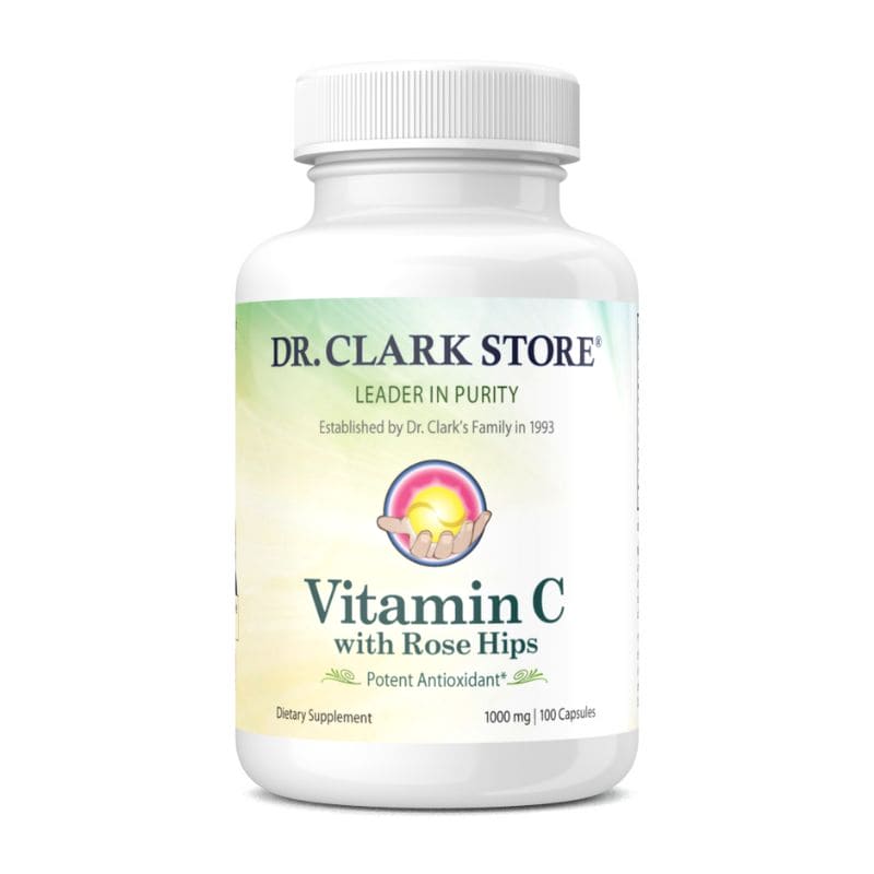 Vitamin C w Rose Hips 1 000 mg 100 Capsules Dr. Clark Store