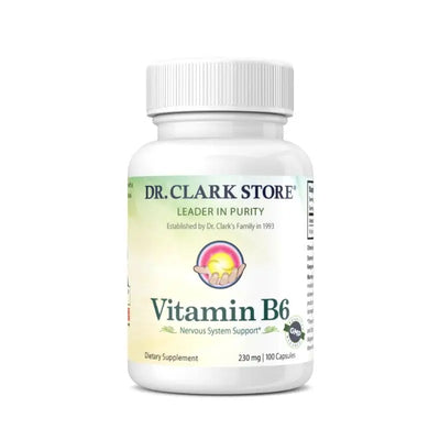 Dr. Clark Store Vitamin B6, 230 mg, 100 capsules