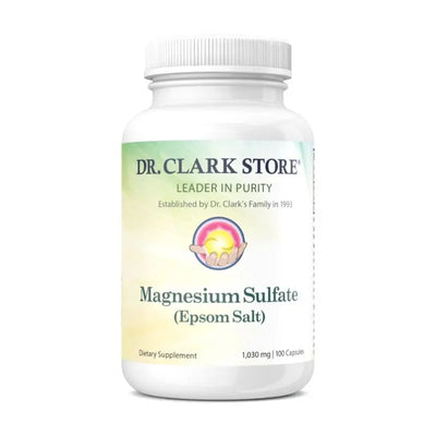 Dr. Clark Store Magnesium Sulfate (Epsom Salt), 1030 mg, 100 capsules