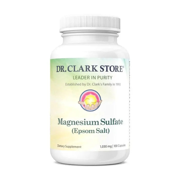 Dr. Clark Store Magnesium Sulfate (Epsom Salt), 1030 mg, 100 capsules