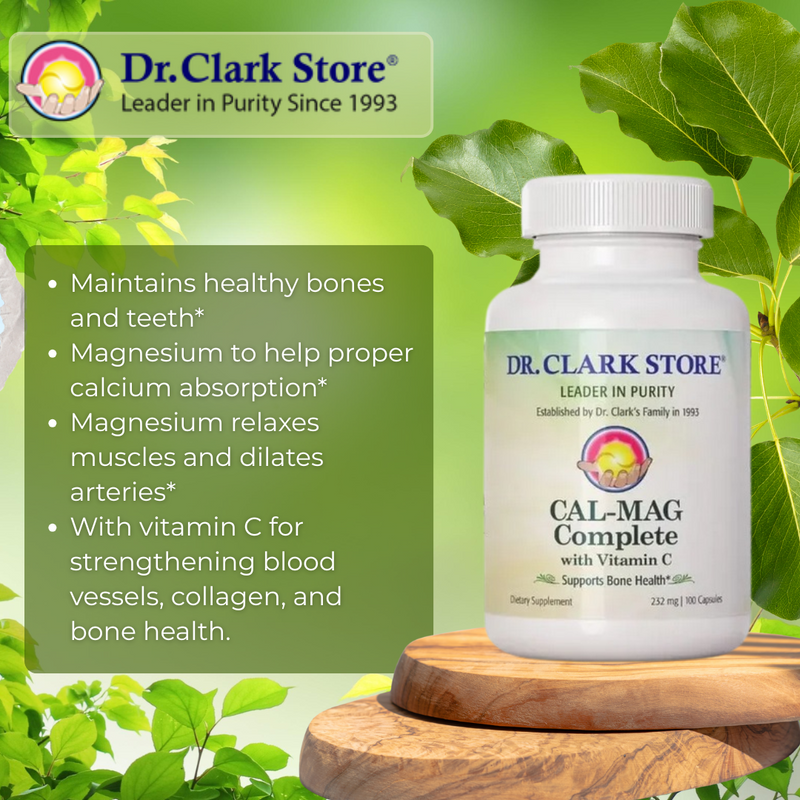 CAL-MAG Complete (Calcium-Magnesium), 232 mg 100 capsules Dr. Clark Store