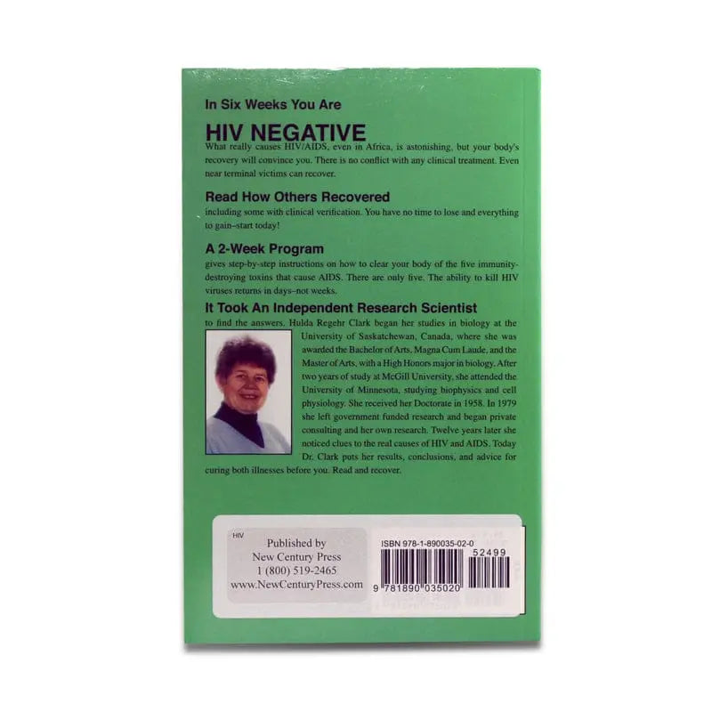 Book – The Cure for HIV & AIDS by Dr. Hulda Clark (front cover)