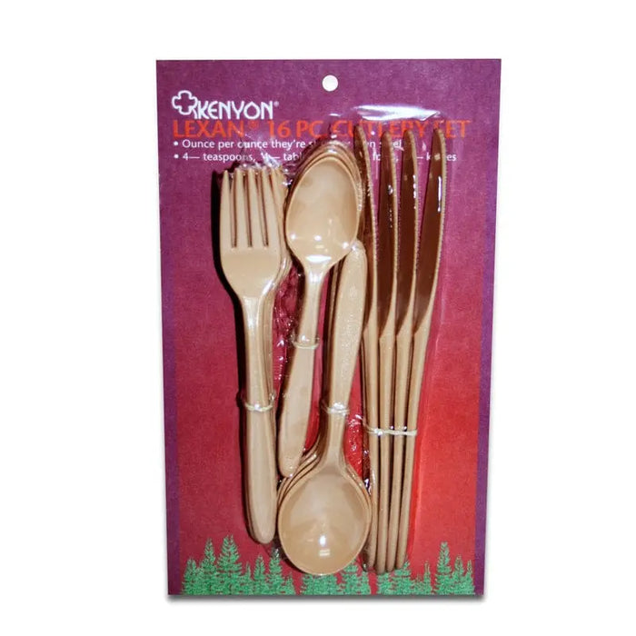 Lexan Cutlery Set, 16 pieces