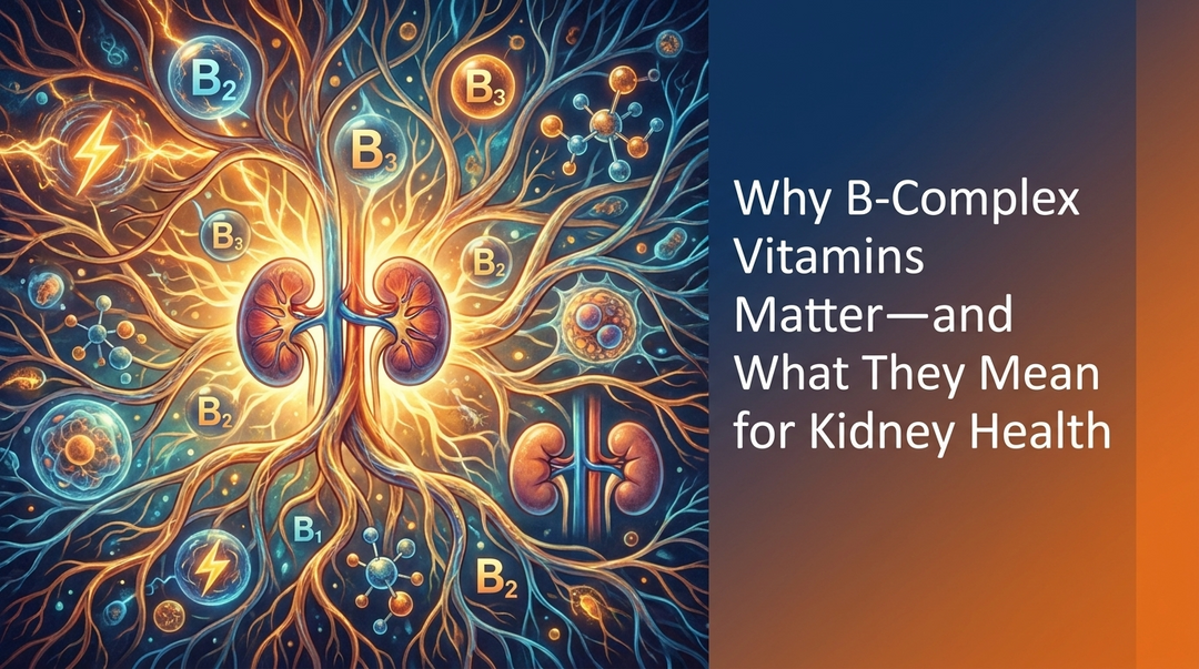 Why B-Complex Vitamins Matter—and What They Mean for Kidney Health