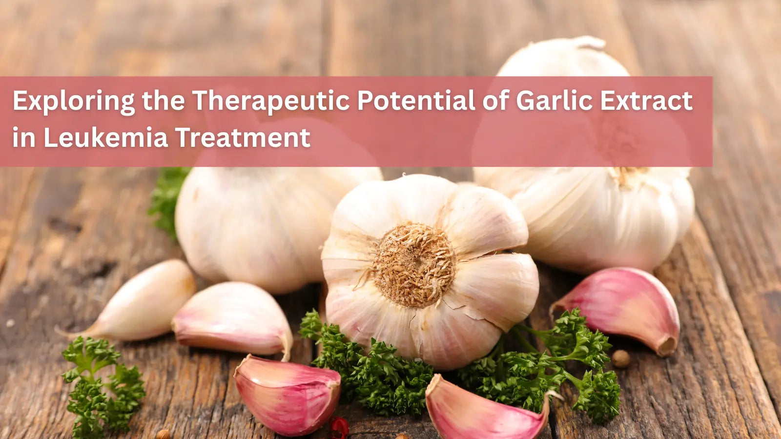 This image shows several garlic cloves, which contain powerful bioactive compounds being studied for their ability to target and kill leukemia cells.