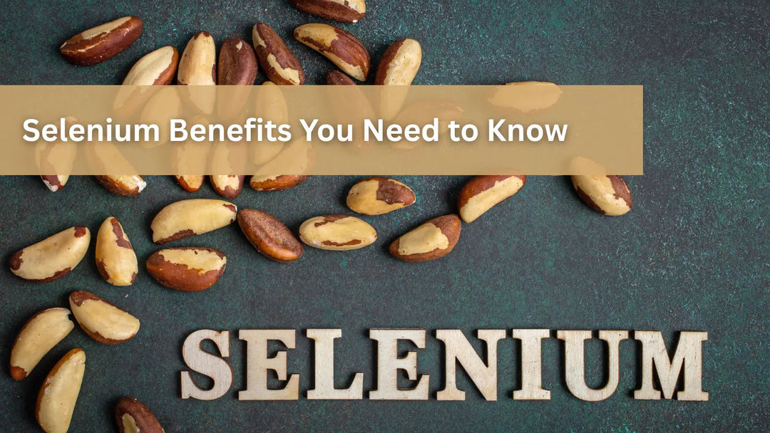  A scattered arrangement of Brazil nuts on a dark textured surface, highlighting the various health benefits of the mineral selenium.