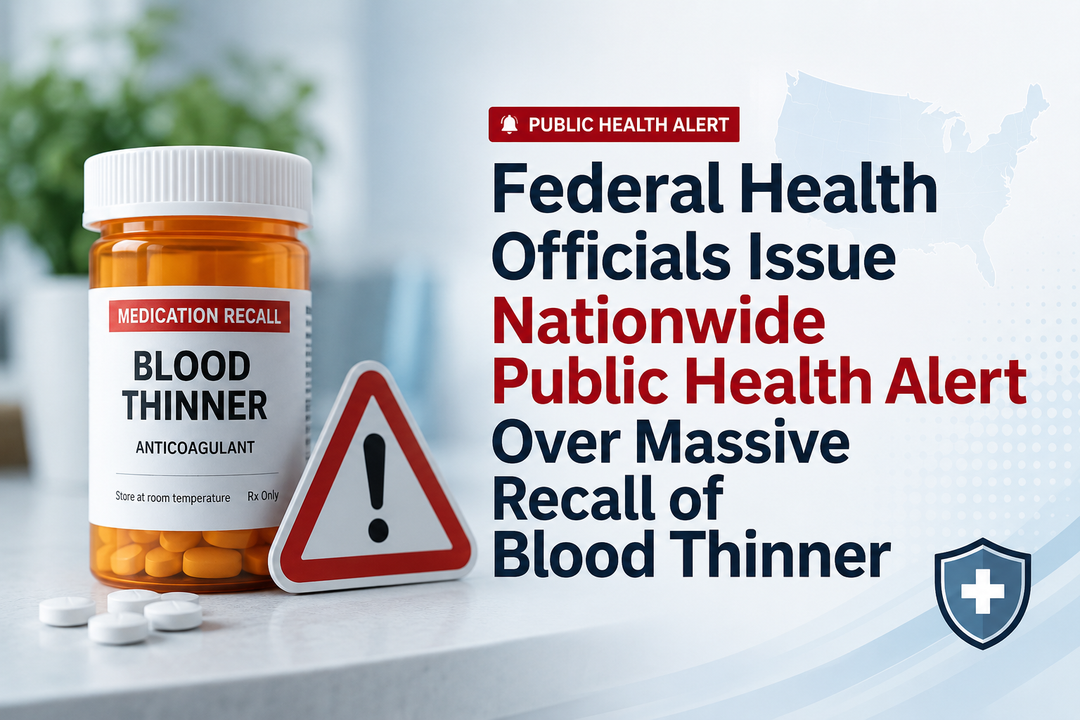 Federal Health Officials Issue Nationwide Public Health Alert Over Massive Recall of Blood Thinner