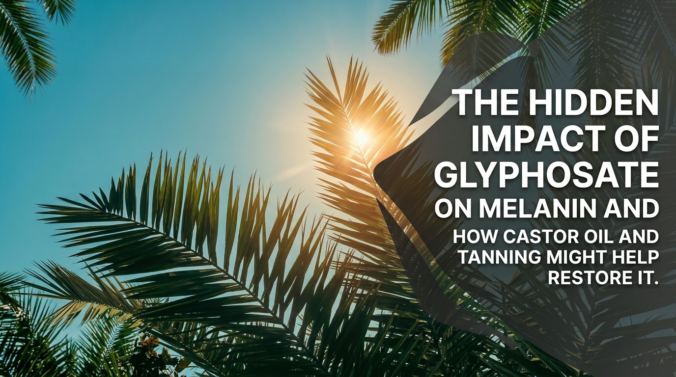 The Hidden Impact of Glyphosate on Melanin and How Castor Oil and Tanning Might Help Restore It