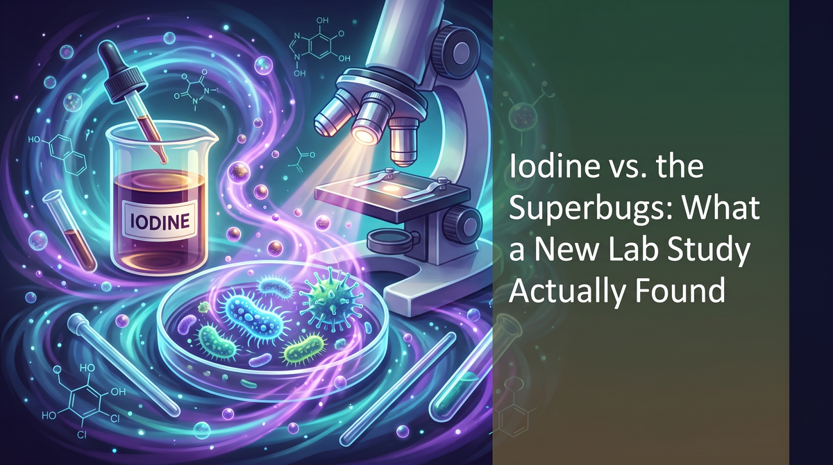 Iodine vs. the Superbugs: Academic Overview of What a New Lab Study Actually Found