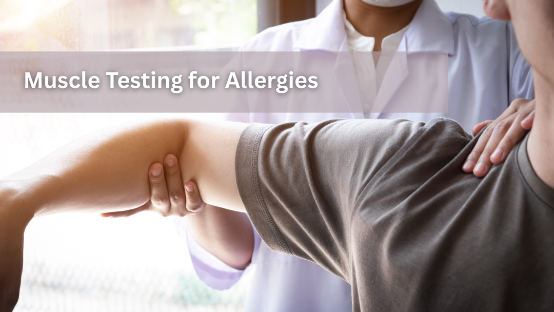 A practitioner performing a muscle strength test on a person's arm.