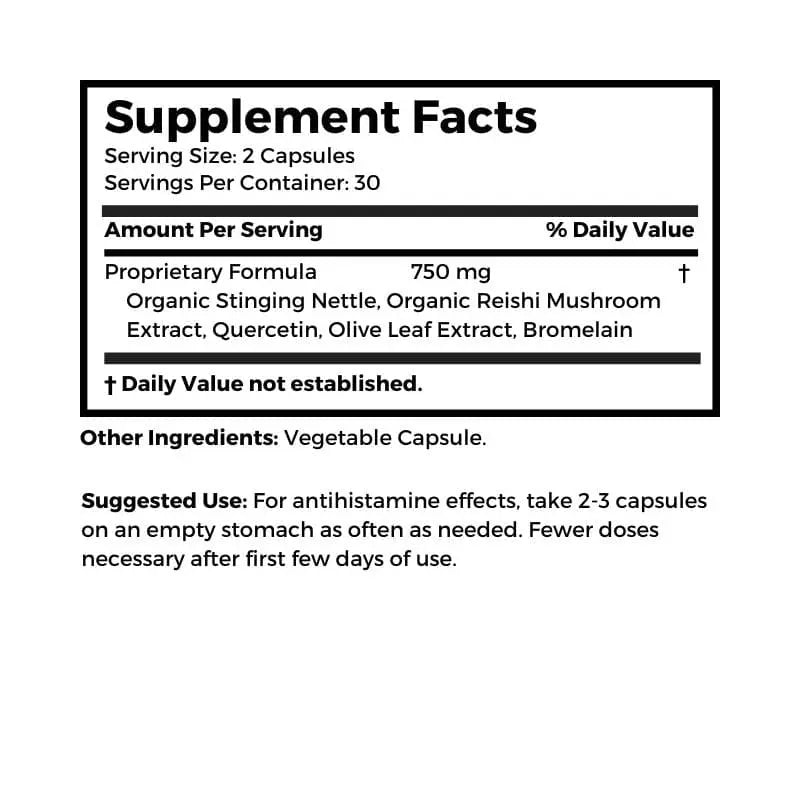 Self Health Resource Center Allergy Formula supplement facts