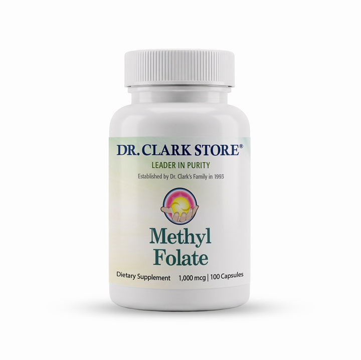 Folate, 1000 mcg 100 capsules - Dr. Clark Store