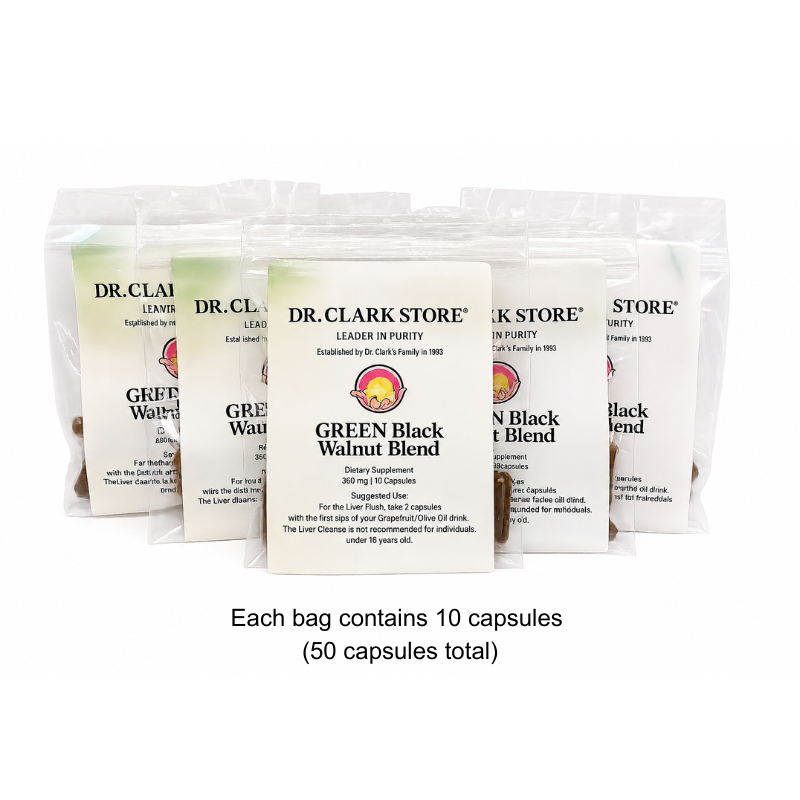 Dr. Clark Store Green Black Walnut Blend, 50 capsules (alternative packaging)