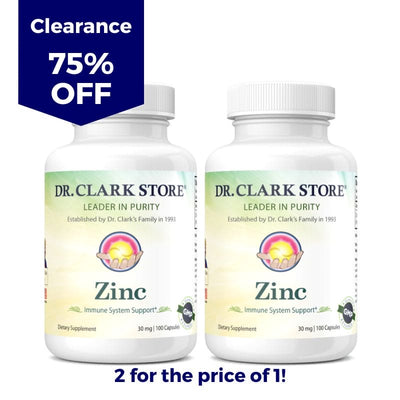 Dr. Clark Store Zinc Bisglycinate, 30 mg 100 capsules