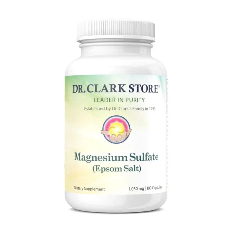 Dr. Clark Store Magnesium Sulfate (Epsom Salt), 1030 mg, 100 capsules