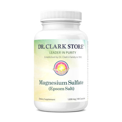 Dr. Clark Store Magnesium Sulfate (Epsom Salt), 1030 mg, 100 capsules