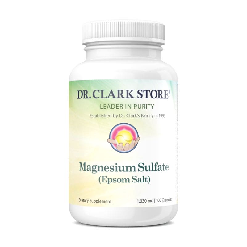 Dr. Clark Store Magnesium Sulfate (Epsom Salt), 1030 mg, 100 capsules