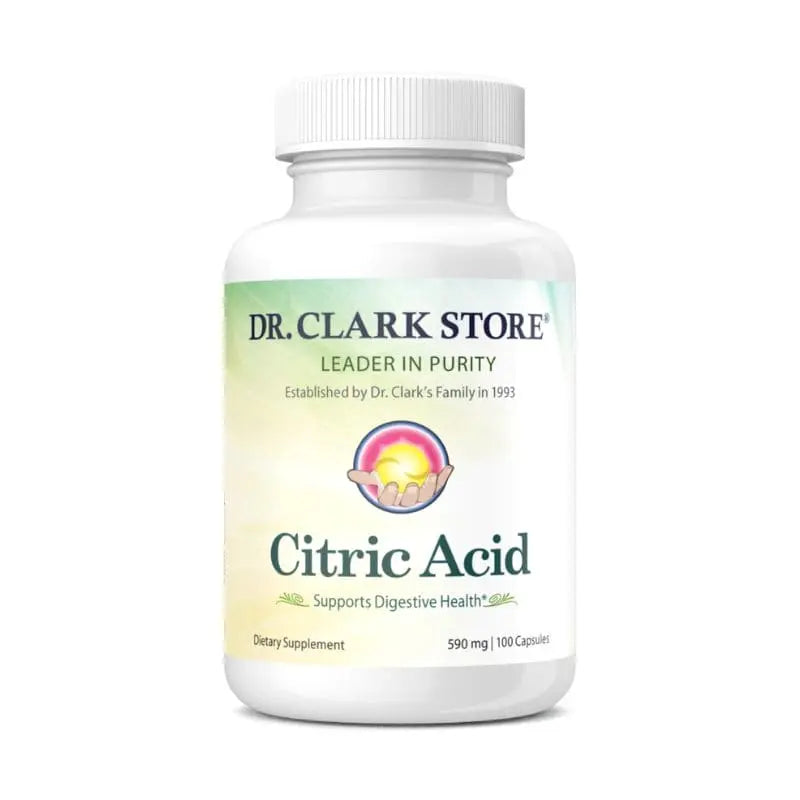 Dr. Clark Store Citric Acid, 590 mg, 100 capsules