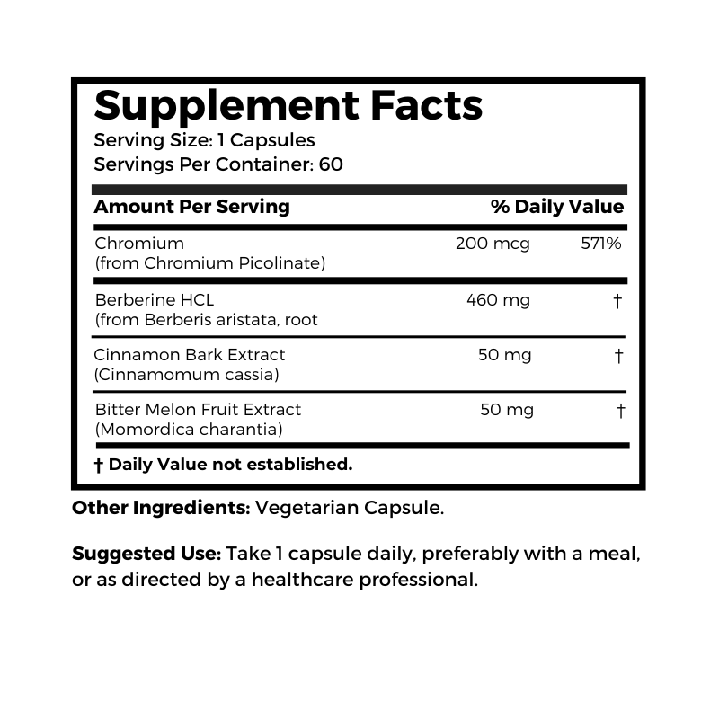 Self Health Resource Center Berberine supplement facts and suggested use