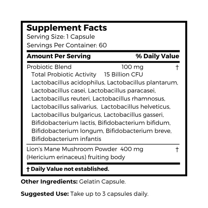 Dr. Clark Store Daily Probiotic supplement facts