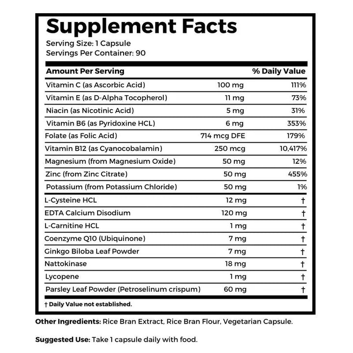 Self Health Resource Center Cardio Heart Support supplement facts and suggested use