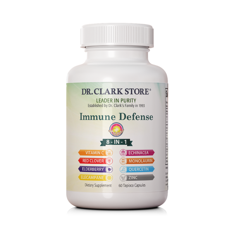 Dr. Clark Store 8-in-1 Immune Defense, 60 vegetarian capsules