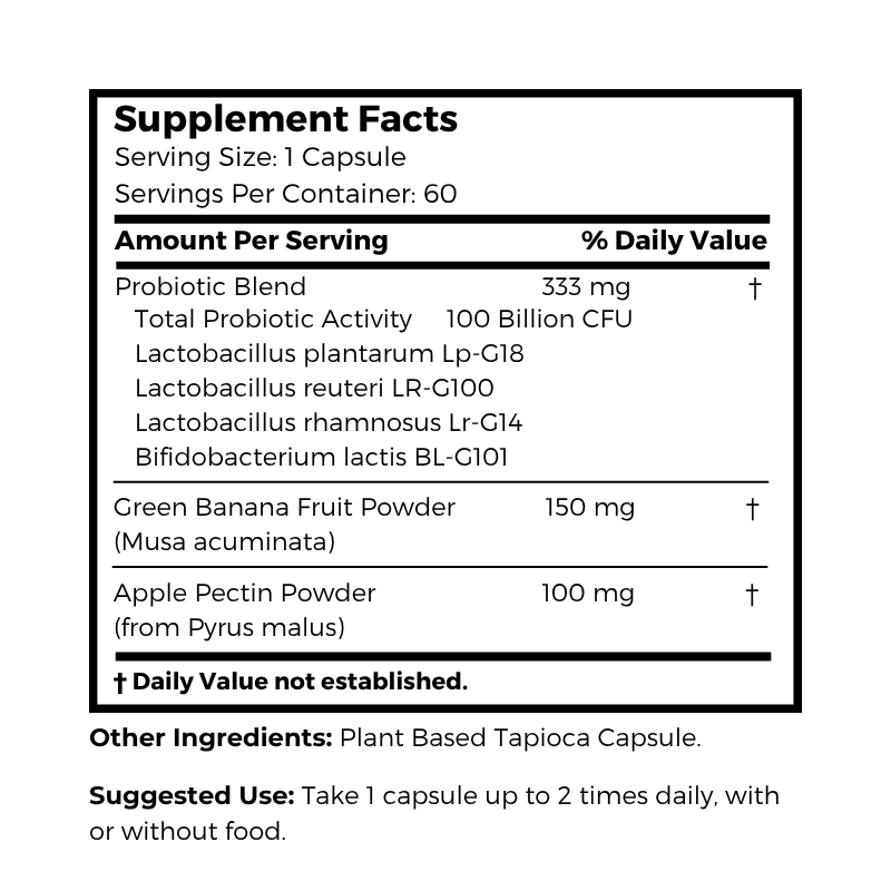 Dr. Clark Store H. Pylori Maximum Support Probiotics supplement facts and suggested use