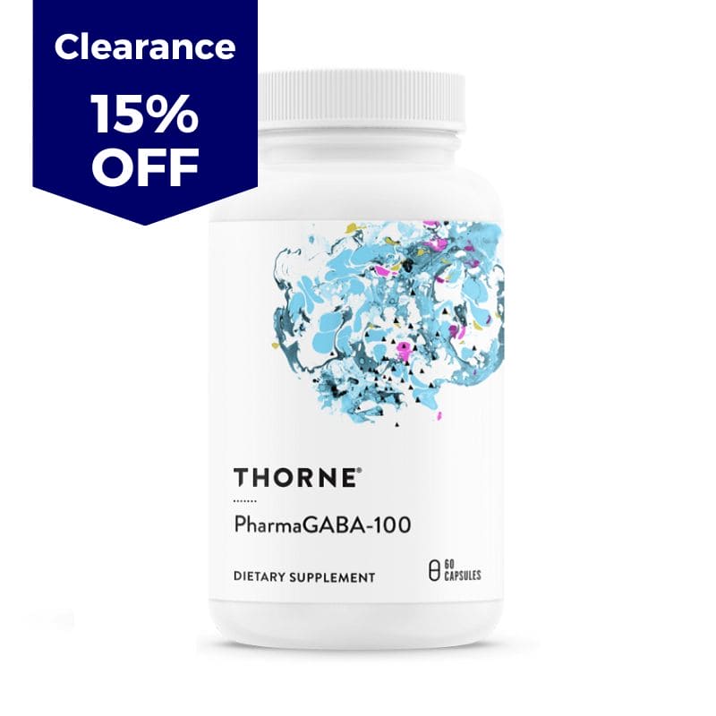 Thorne Research PharmaGABA-100, 100 mg, 60 veggie capsules