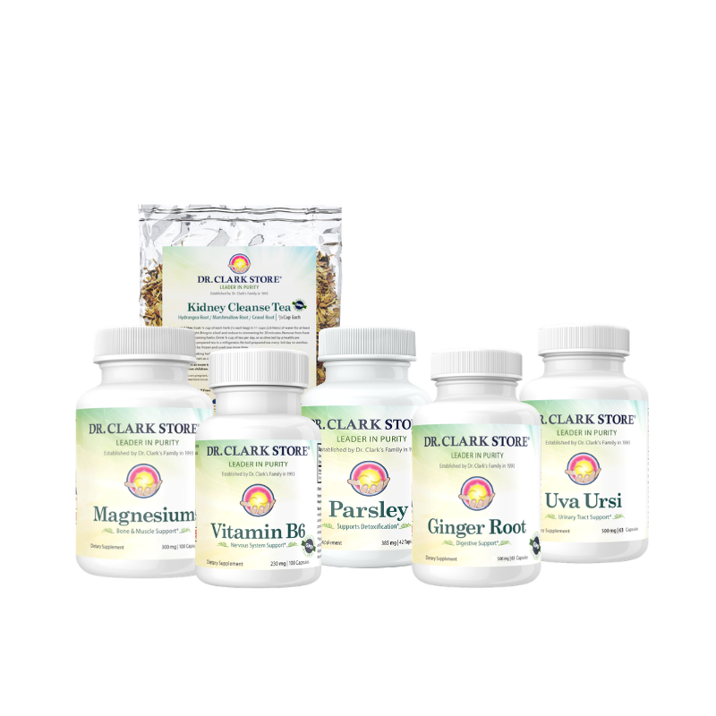 Dr. Clark Store Kidney Cleanse (3 weeks), includes 6 items