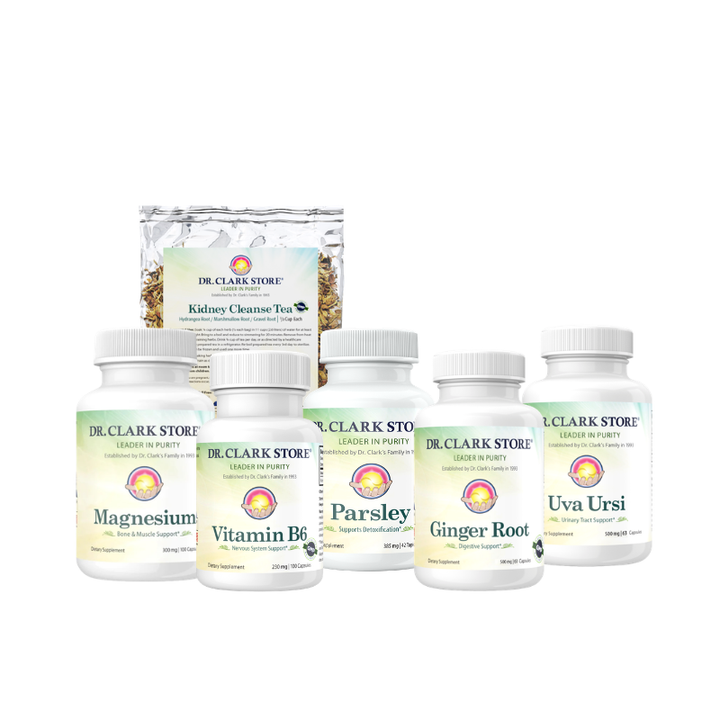 Dr. Clark Store Kidney Cleanse (3 weeks), includes 6 items