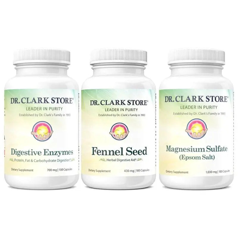 Dr. Clark Store Flatt Tummy & Debloating Kit (3 items)