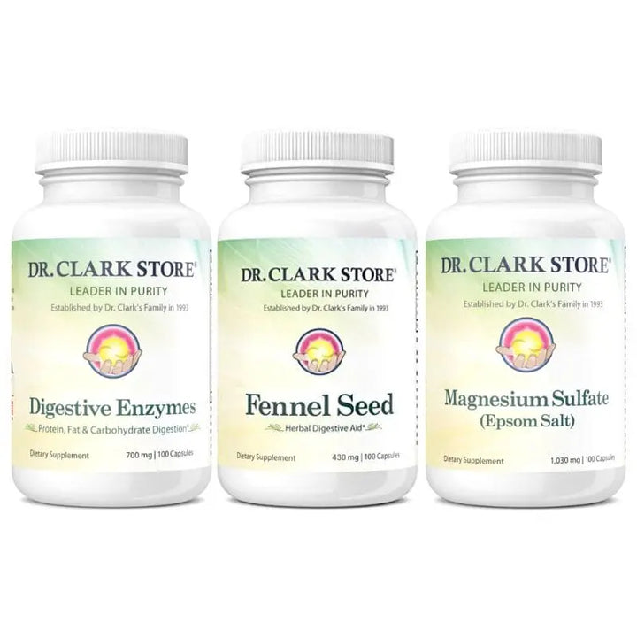 Dr. Clark Store Flatt Tummy & Debloating Kit (3 items)