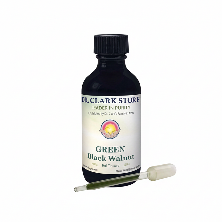 GREEN Black Walnut Hull Tincture (Extra Strength), 2 oz