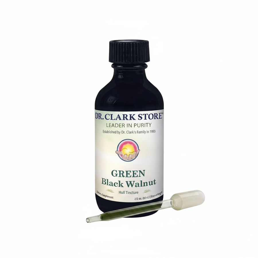 GREEN Black Walnut Hull Tincture (Extra Strength), 2 oz