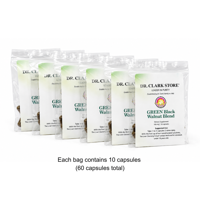 Dr. Clark Store Vegetarian Black Walnut Hull, 60 capsules (alternative packaging)