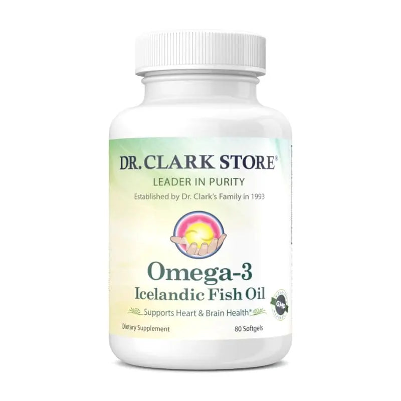 Dr. Clark Store Omega-3 Icelandic Fish Oil, 80 softgels