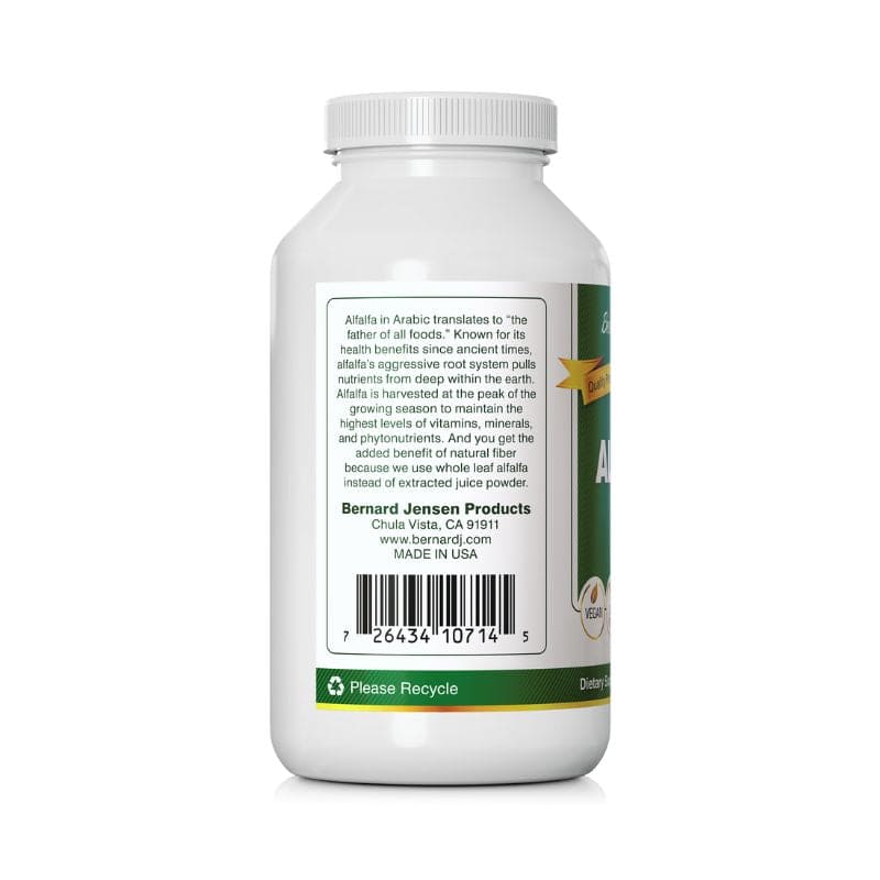 Bernard Jensen Products Alfalfa Tablets 625 mg