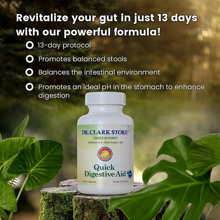 Quick Digestive Aid Protocol, 535 mg 125 capsules Dr. Clark Store