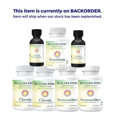 Dr. Clark Store Vegetarian Para Cleanse & Maintenance Program featuring plant-based tapioca capsules