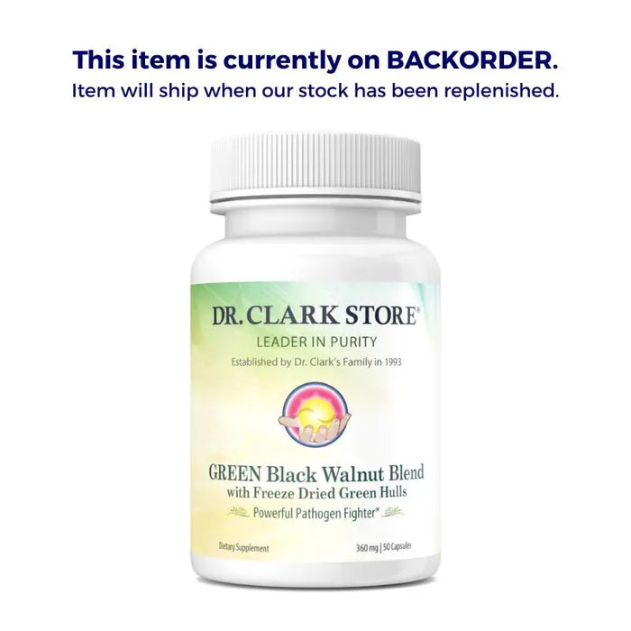 Dr. Clark Store Green Black Walnut Blend, 360 mg, 50 capsules