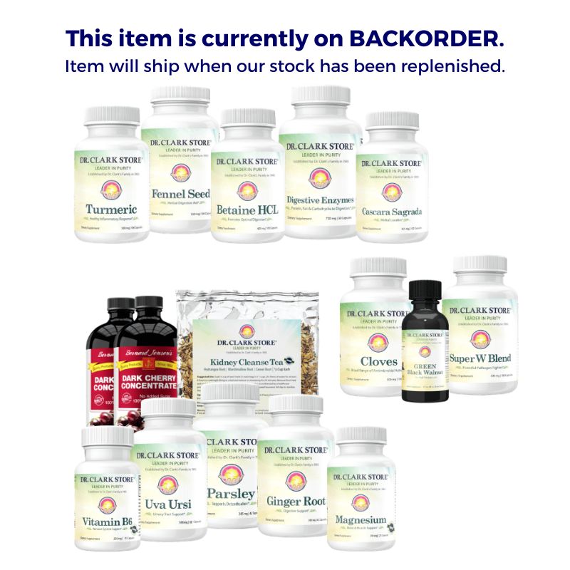 Dr. Clark Store 3-in-1 Cleanse Kit: Digestive Aid Cleanse, Parasite Cleanse & Kidney Cleanse (16 items)