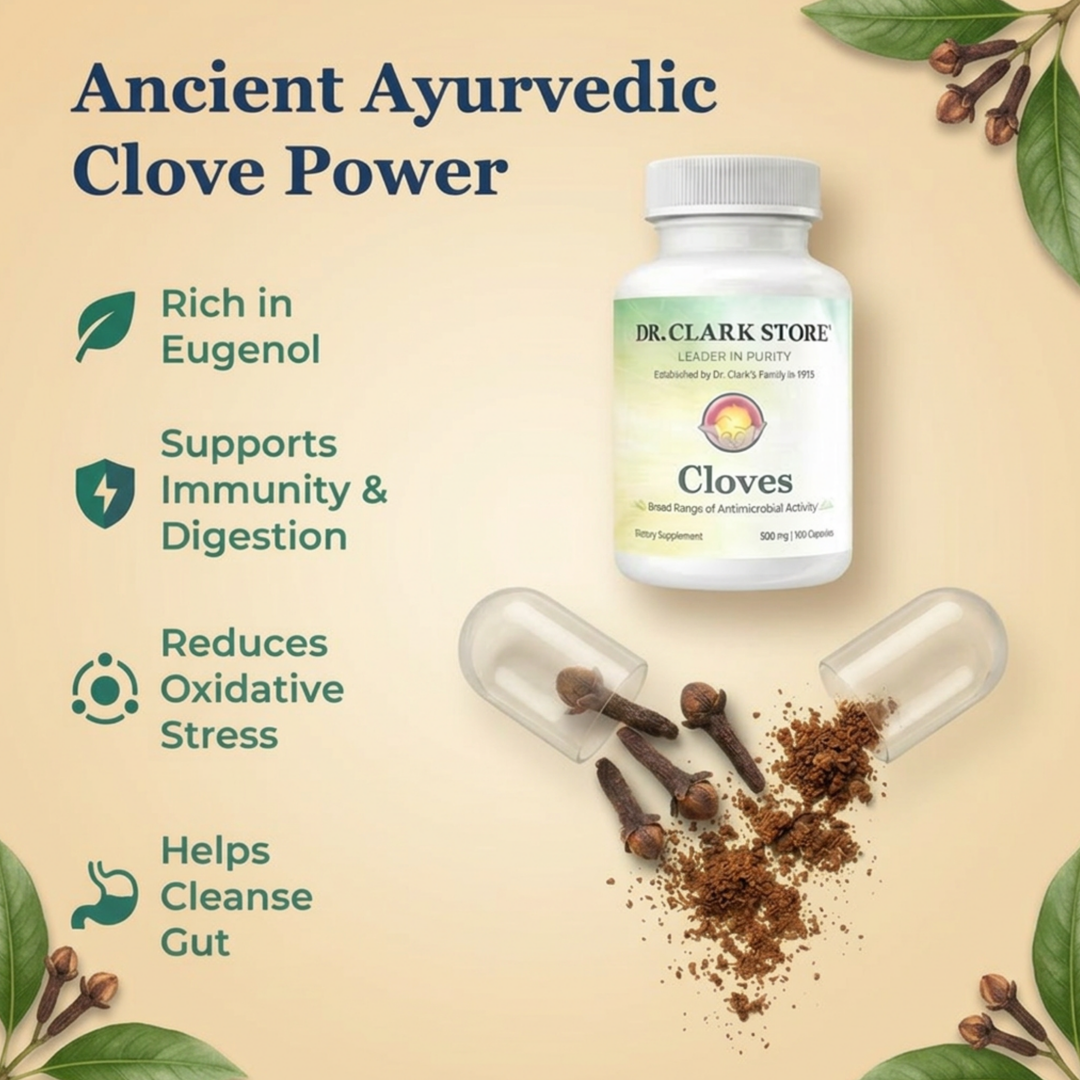 Cloves, 500 mg 100 capsules