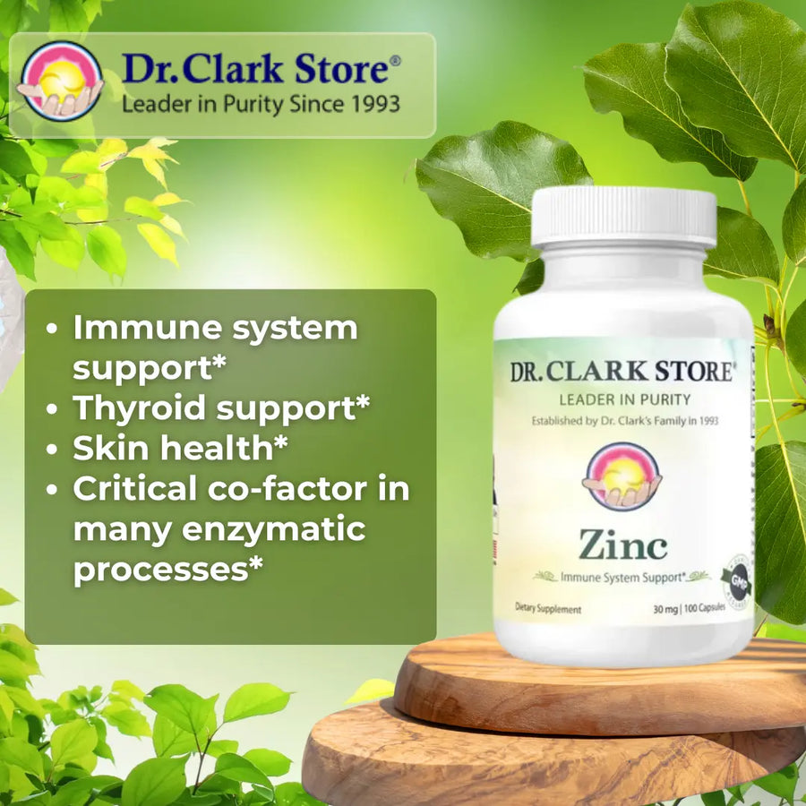 Zinc Bisglycinate, 30 mg 100 Capsules Dr. Clark Store