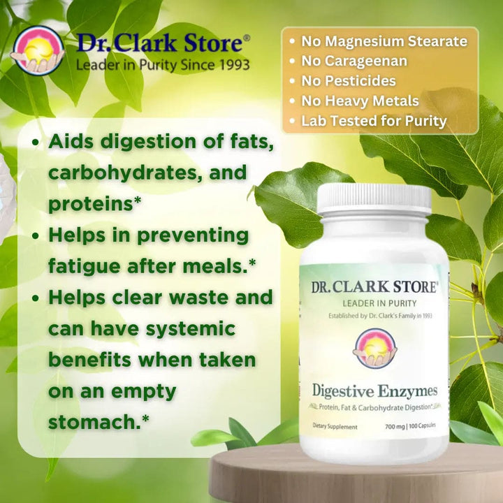 Digestive Enzymes, 700 mg 50 capsules Dr. Clark Store