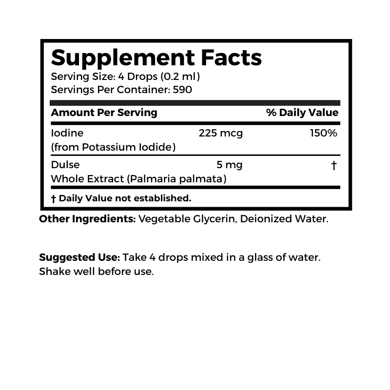 Bernard Jensen Products Liqui-Dulse supplement facts