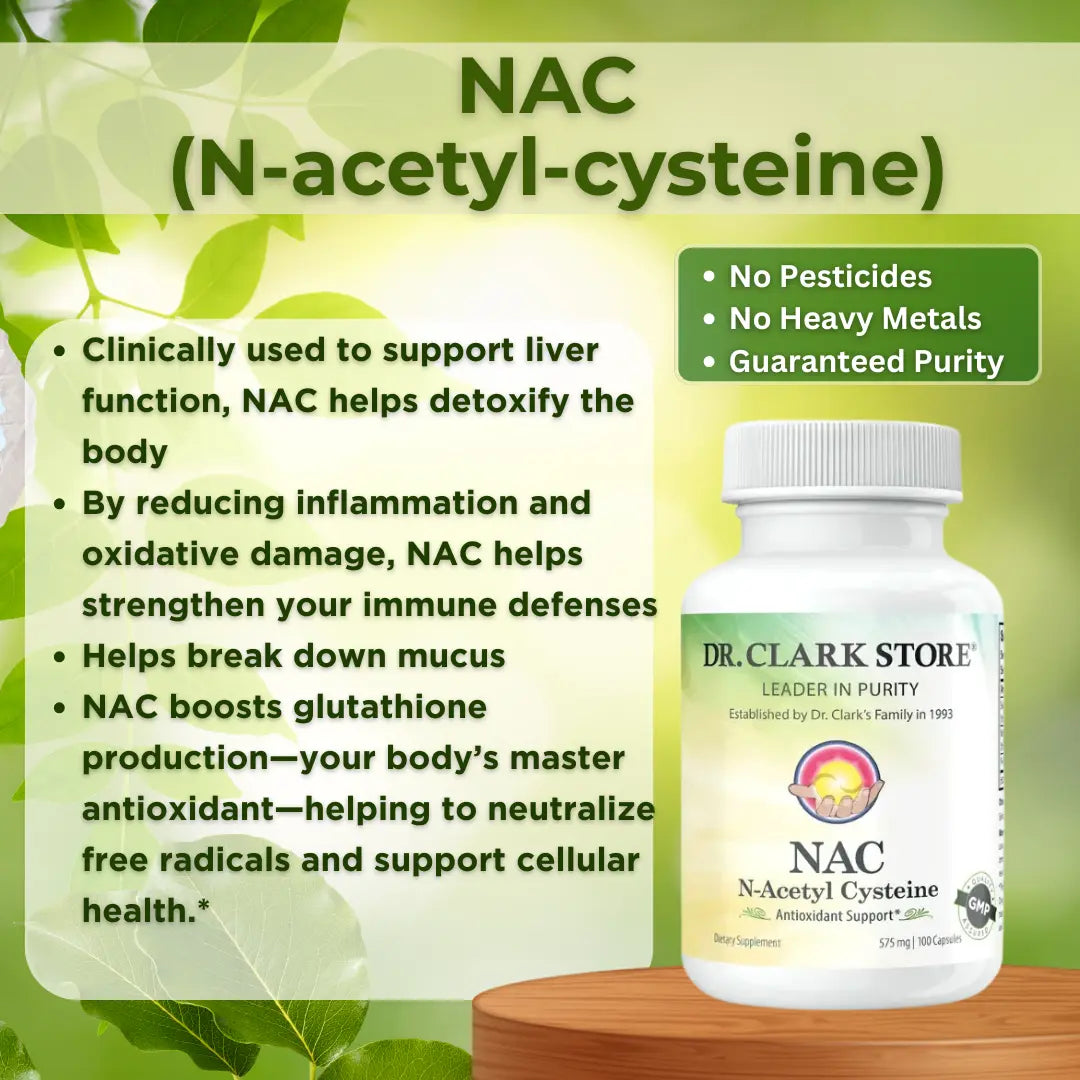 N-Acetyl Cysteine, 575 mg 100 capsules Dr. Clark Store