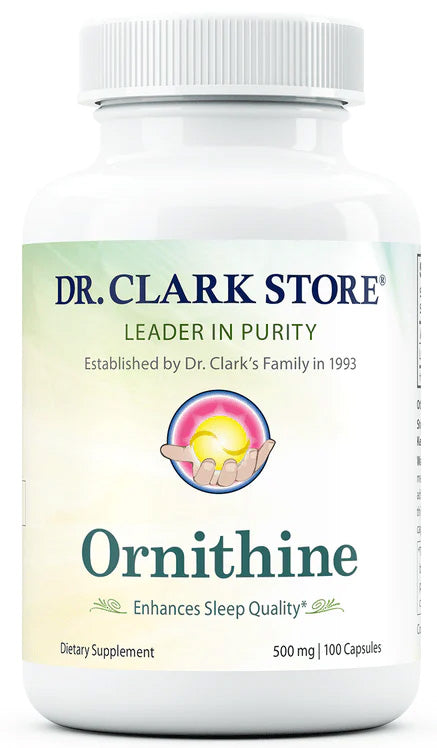 Ornithine, 500 mg 100 capsules