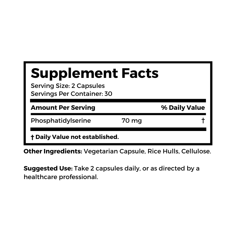Self Health Resource Center Phosphatidylserine supplement facts and suggested use