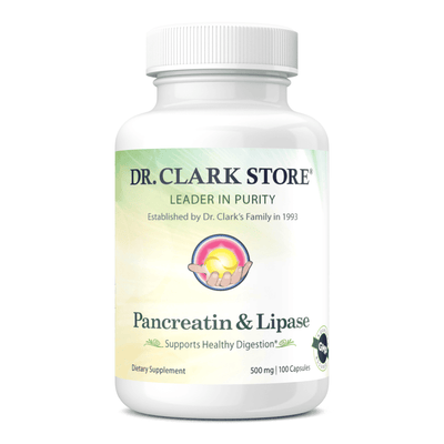 Dr. Clark Store Pancreatin & Lipase , 500 mg, 100 capsules